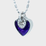 Millionaire Pendant Heart Purple