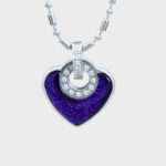 Millionaire Pendant Heart Purple